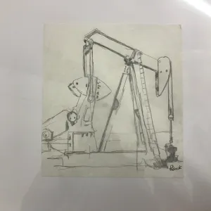 '09 Oil Rig OG Pencil Sketch