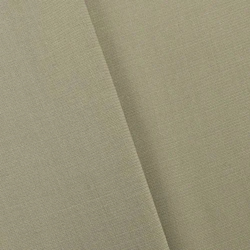 1 1/2 YD PC-Beige Tropical Wool Blend Semi-Opaque Basketweave Shirting Fabric