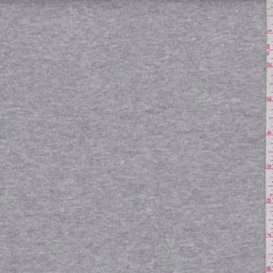 1 3/8 YD PC-Heather Grey Mini Rib Knit Fabric