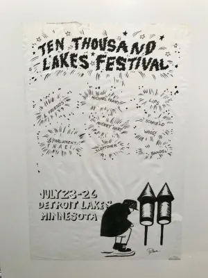 10,000 Lakes '08 firework b&w OG marker concept sketch