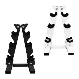 3 TIER BLACK DUMBELL STORAGE HOLDER RACK