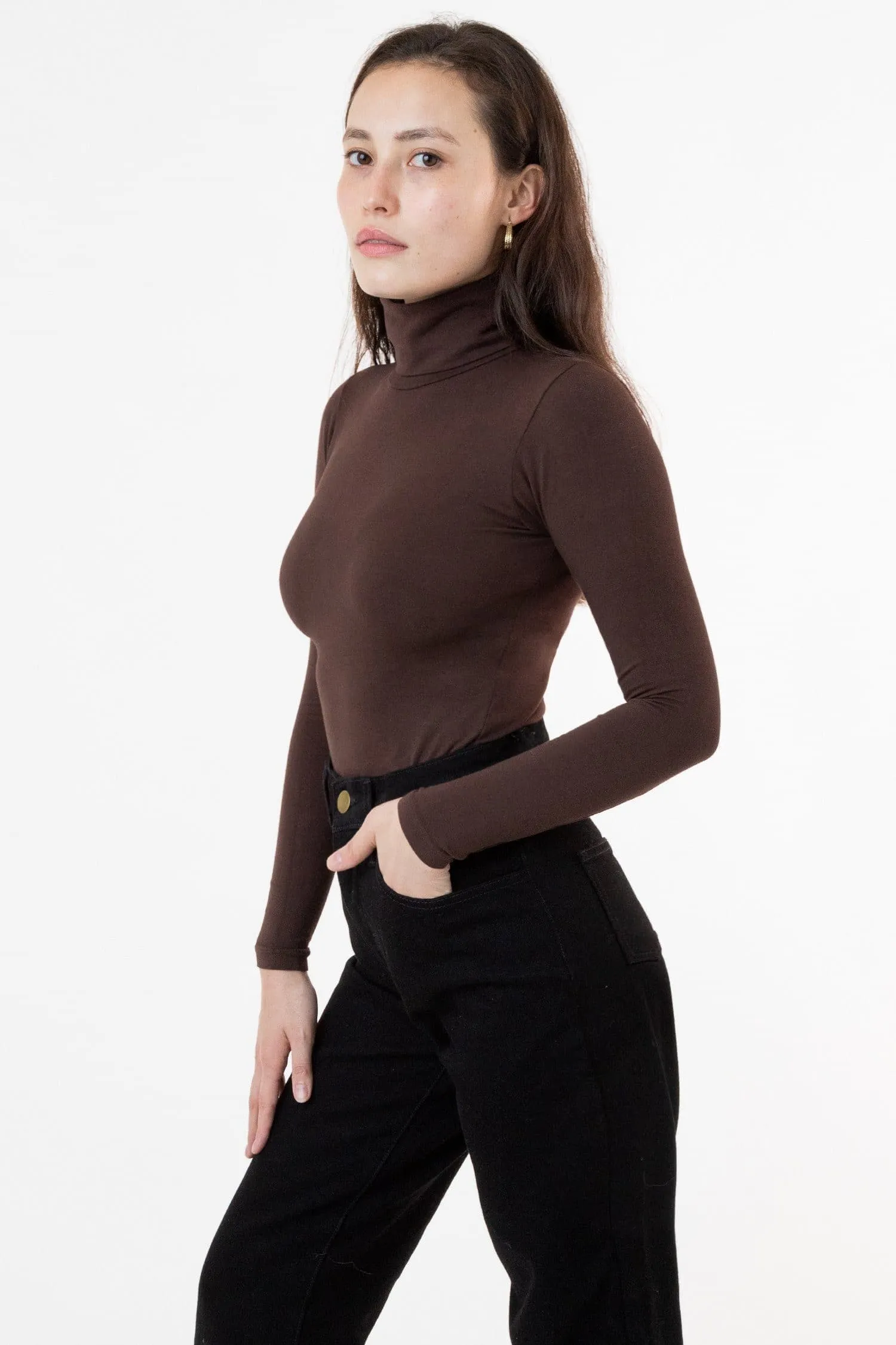 8306GD - Cotton Spandex Garment Dye Turtleneck