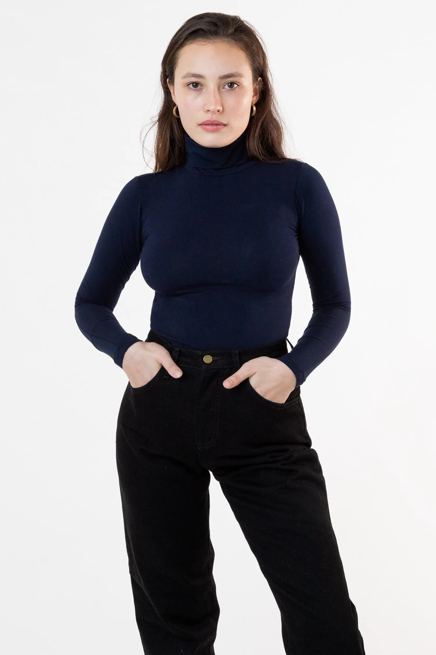 8306GD - Cotton Spandex Garment Dye Turtleneck