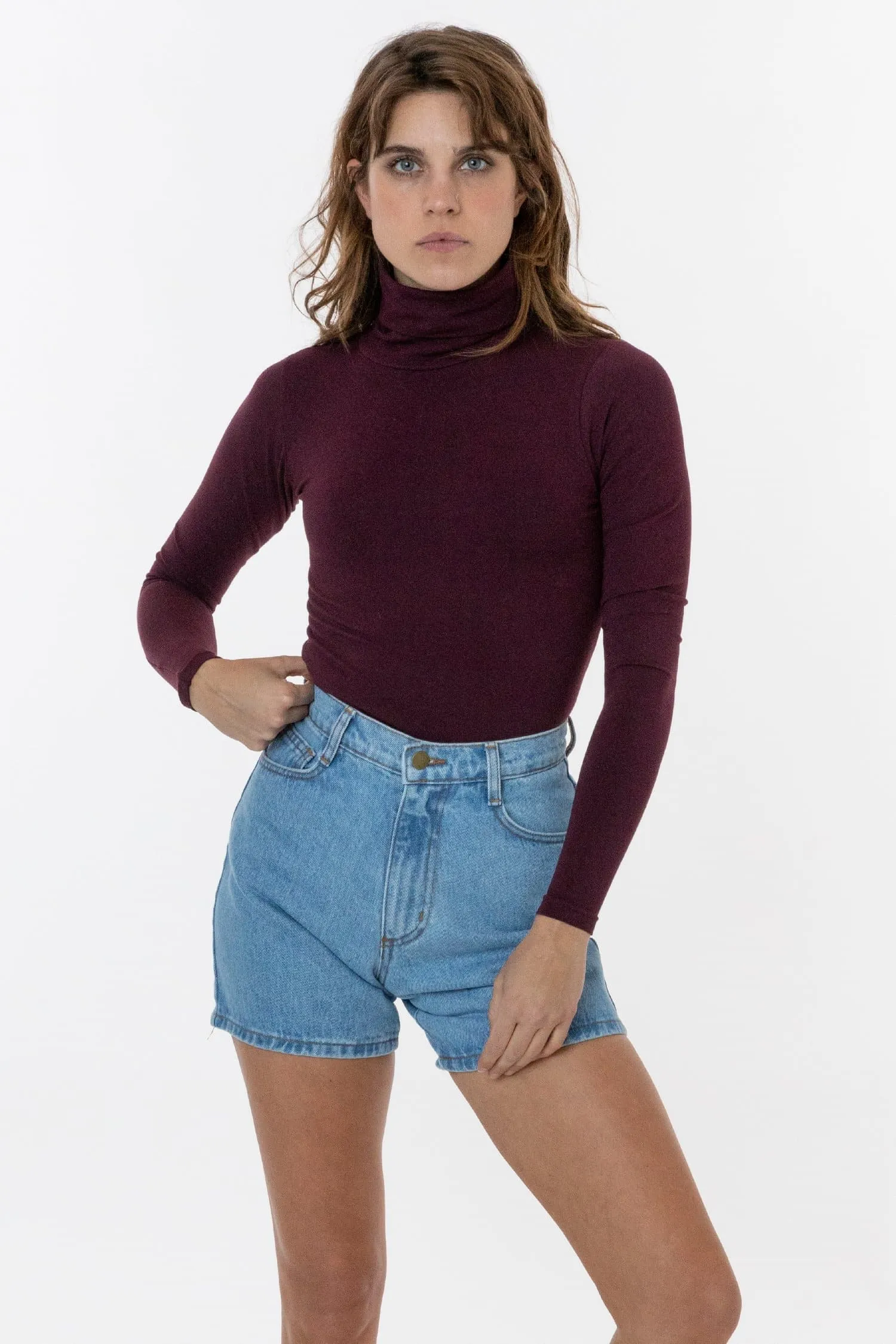 8306GD - Cotton Spandex Garment Dye Turtleneck