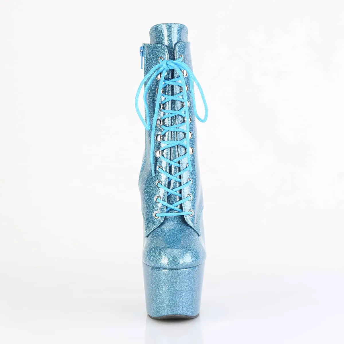 ADORE-1020GP Baby Blue Glitter Calf High Boots