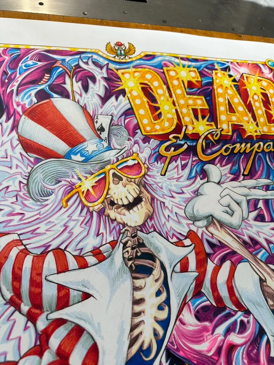 AJ Masthay "Uncle Sam" Dead & Co. Sphere Weekend 1 - Full Color OG