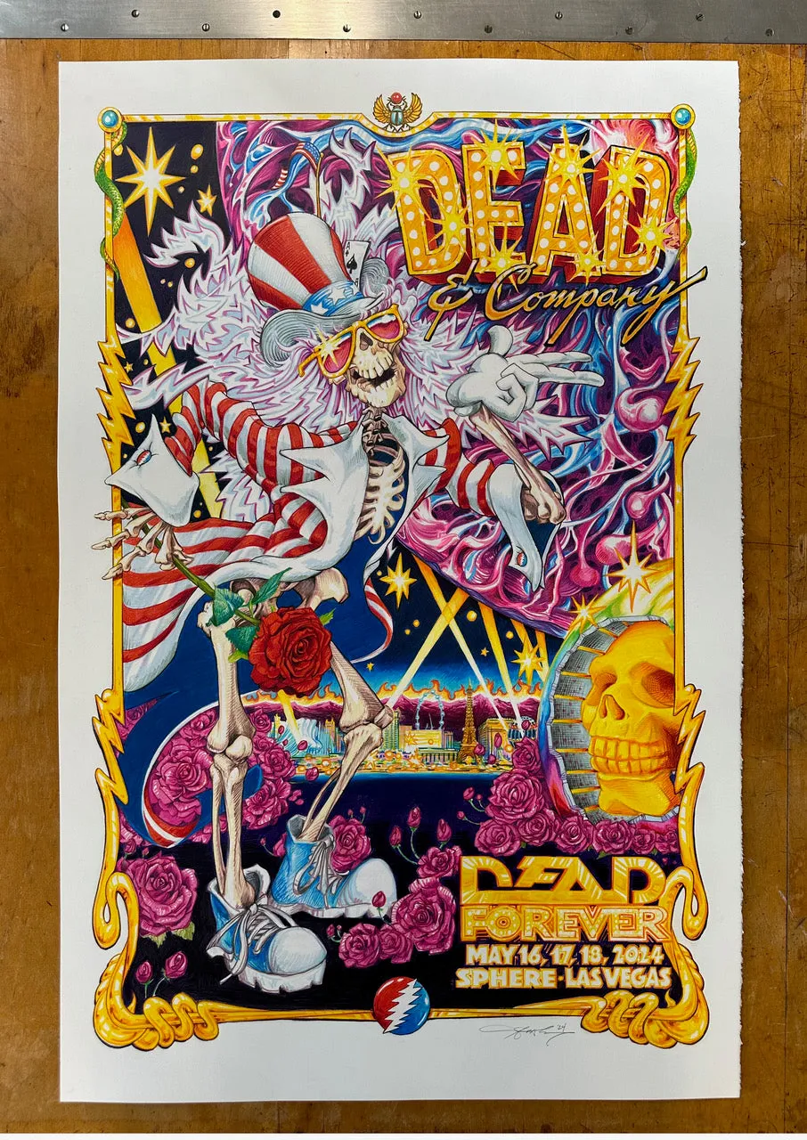 AJ Masthay "Uncle Sam" Dead & Co. Sphere Weekend 1 - Full Color OG