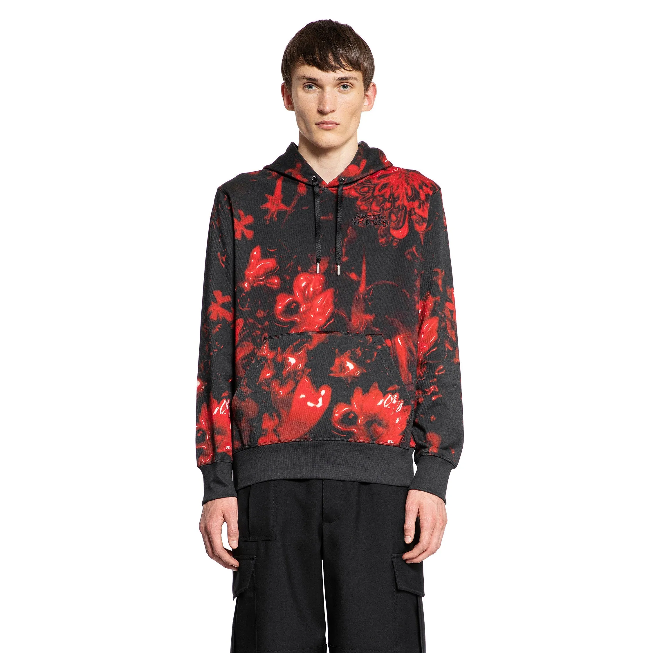 ALEXANDER MCQUEEN MAN BLACK SWEATSHIRTS