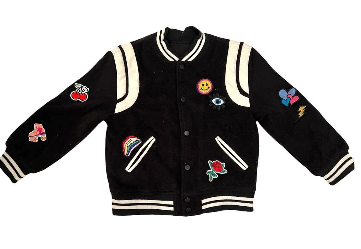 All About The Patch Varsity Patch Bomber