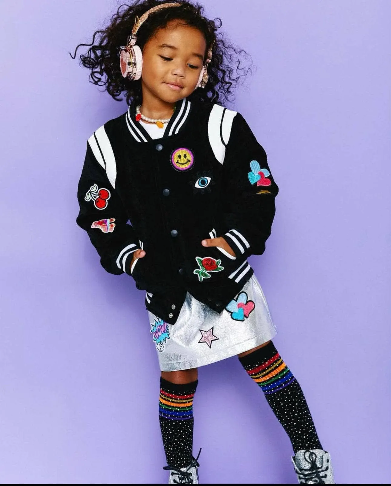 All About The Patch Varsity Patch Bomber