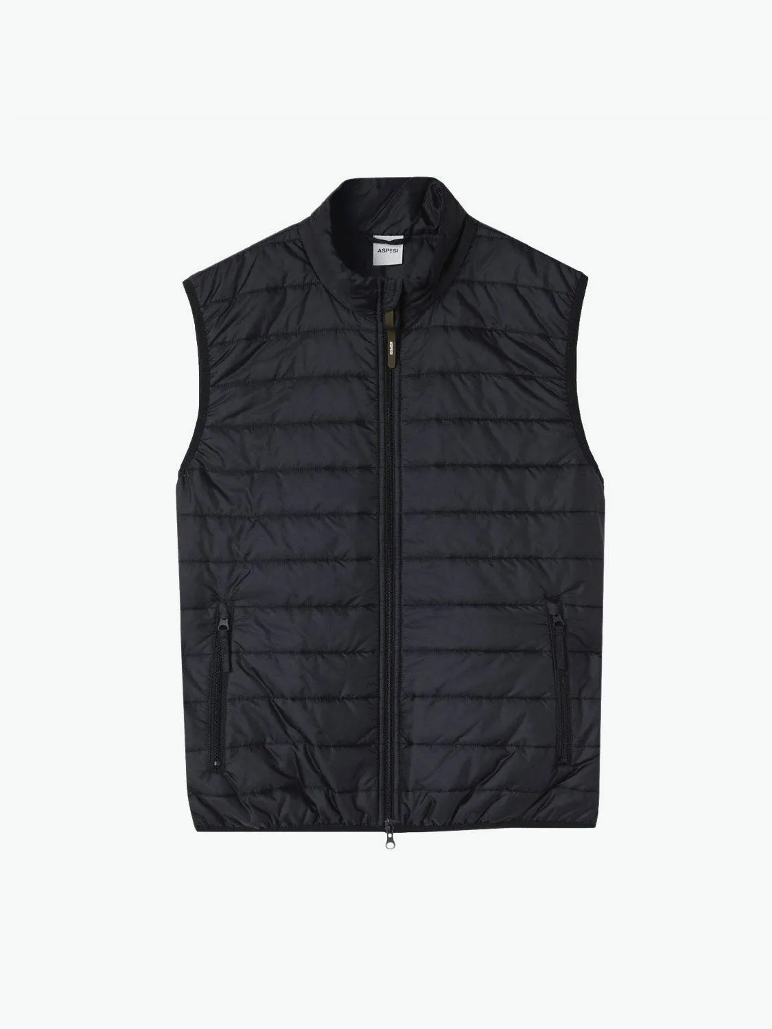 Aspesi Slim-Fit Quilted Shell Down Gilet Black