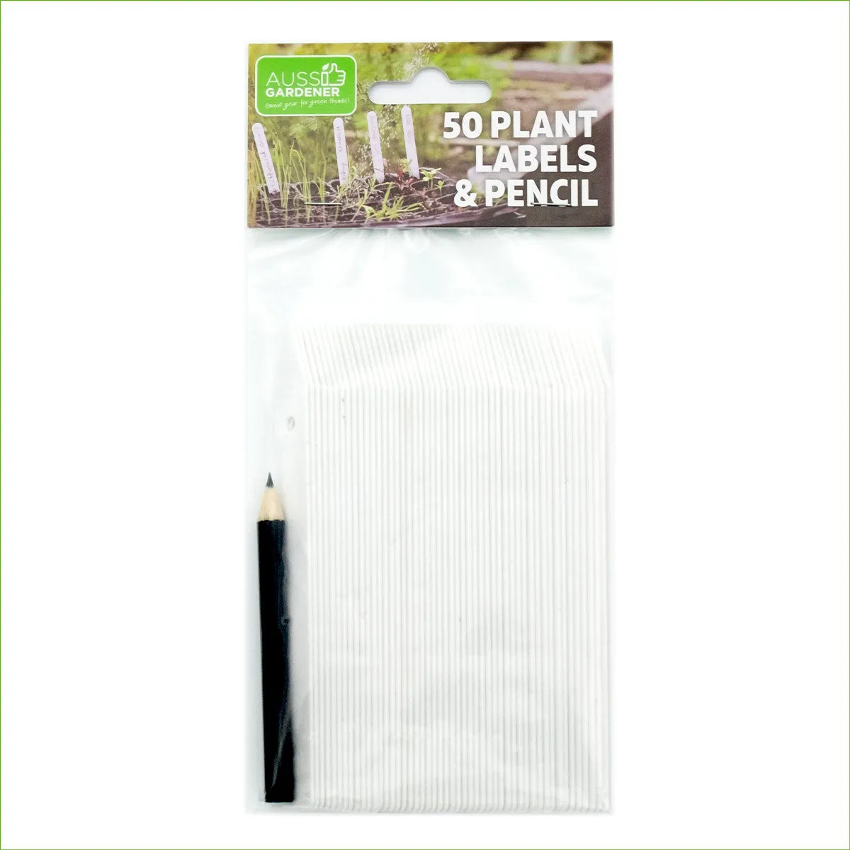 Aussie Gardener Plastic Plant Labels   Pencil 50pcs / Pack