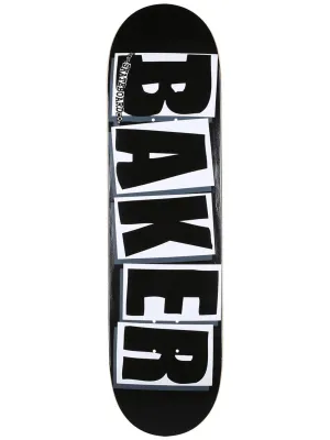 Baker Brand Logo Skateboard Deck - 8.25" Black/White