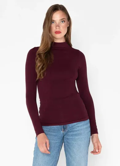 Bamboo Mock Neck Top