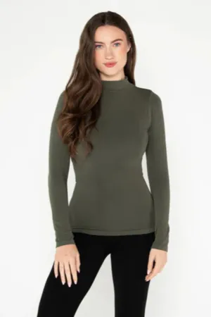 Bamboo Mock Neck Top