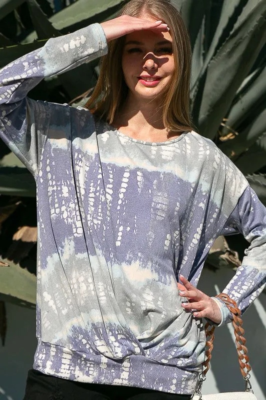 BAMBOO TIE DYE PRINT SWEATSHIRTS