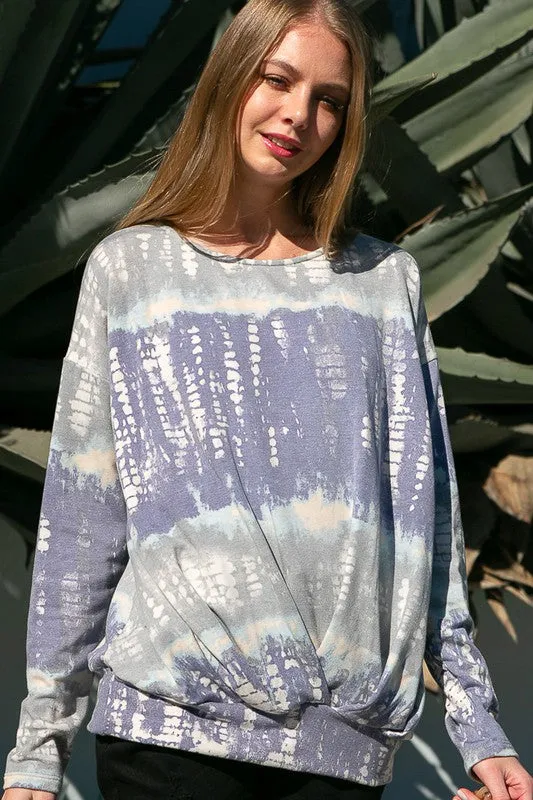 BAMBOO TIE DYE PRINT SWEATSHIRTS