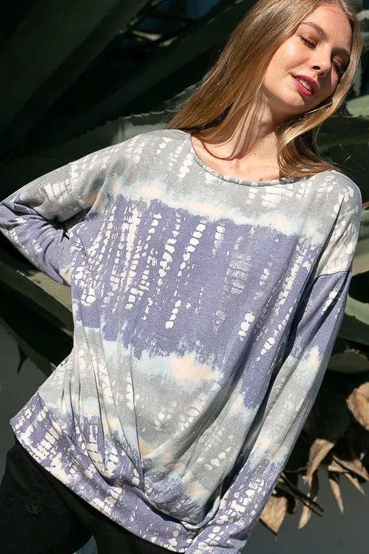 BAMBOO TIE DYE PRINT SWEATSHIRTS