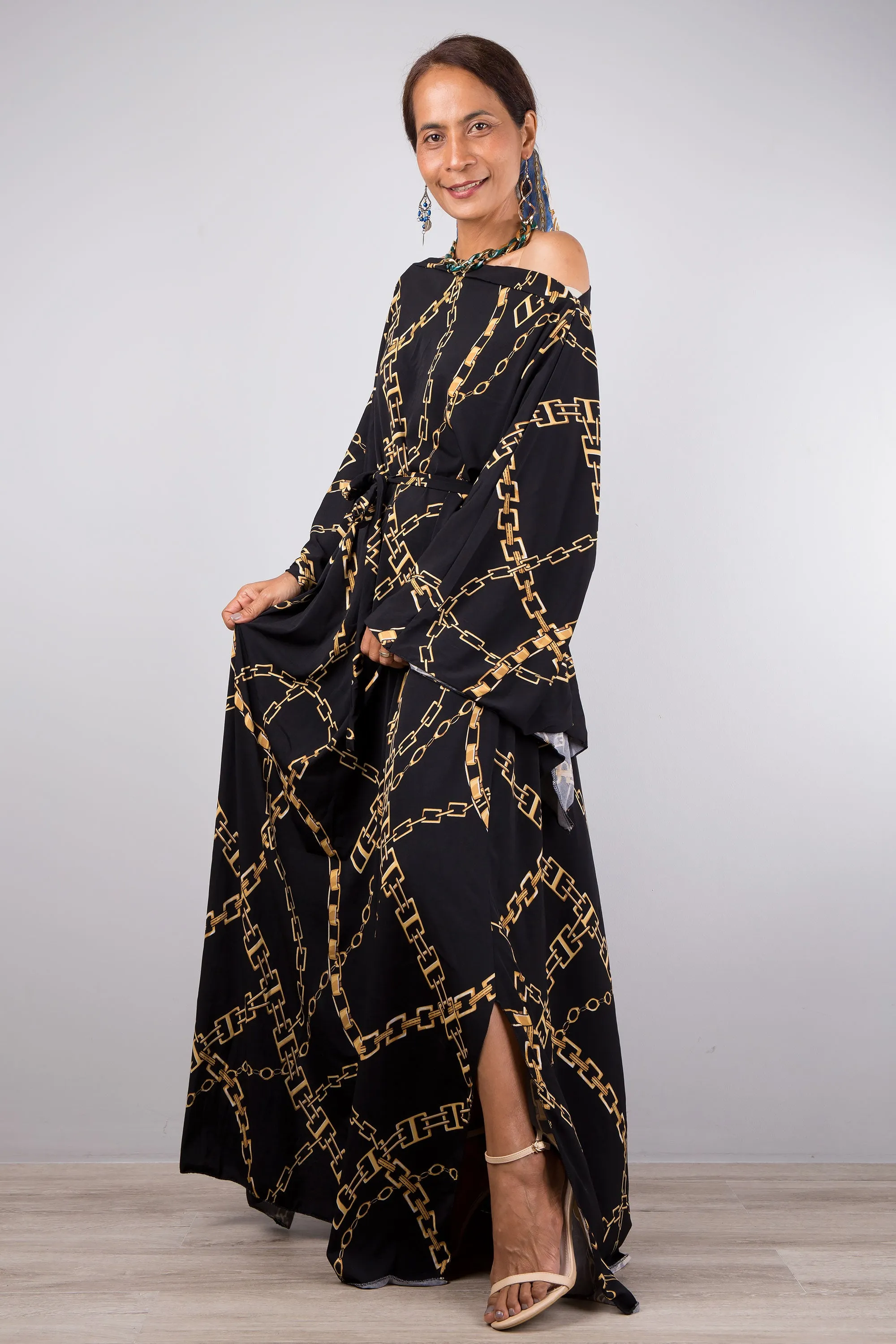 Black Kaftan Dress