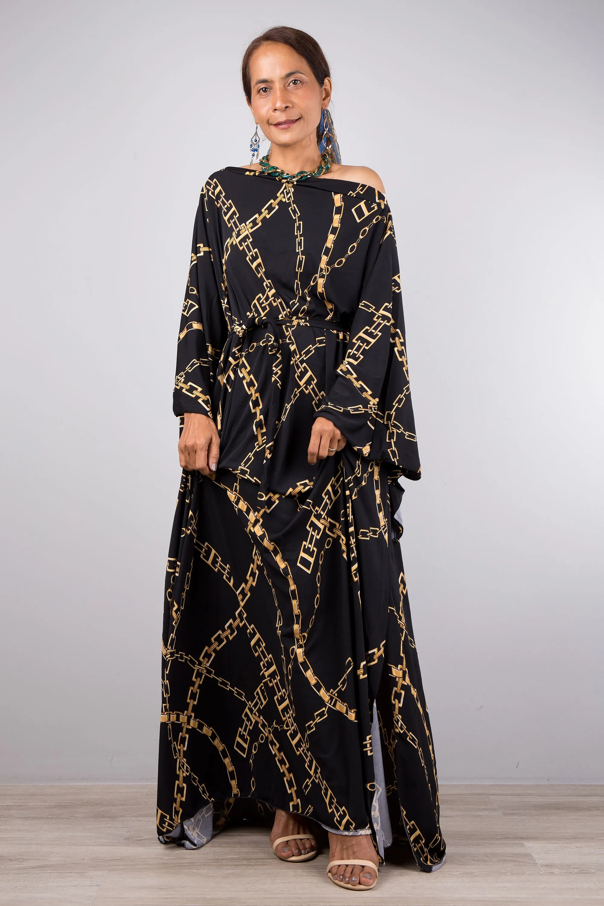 Black Kaftan Dress