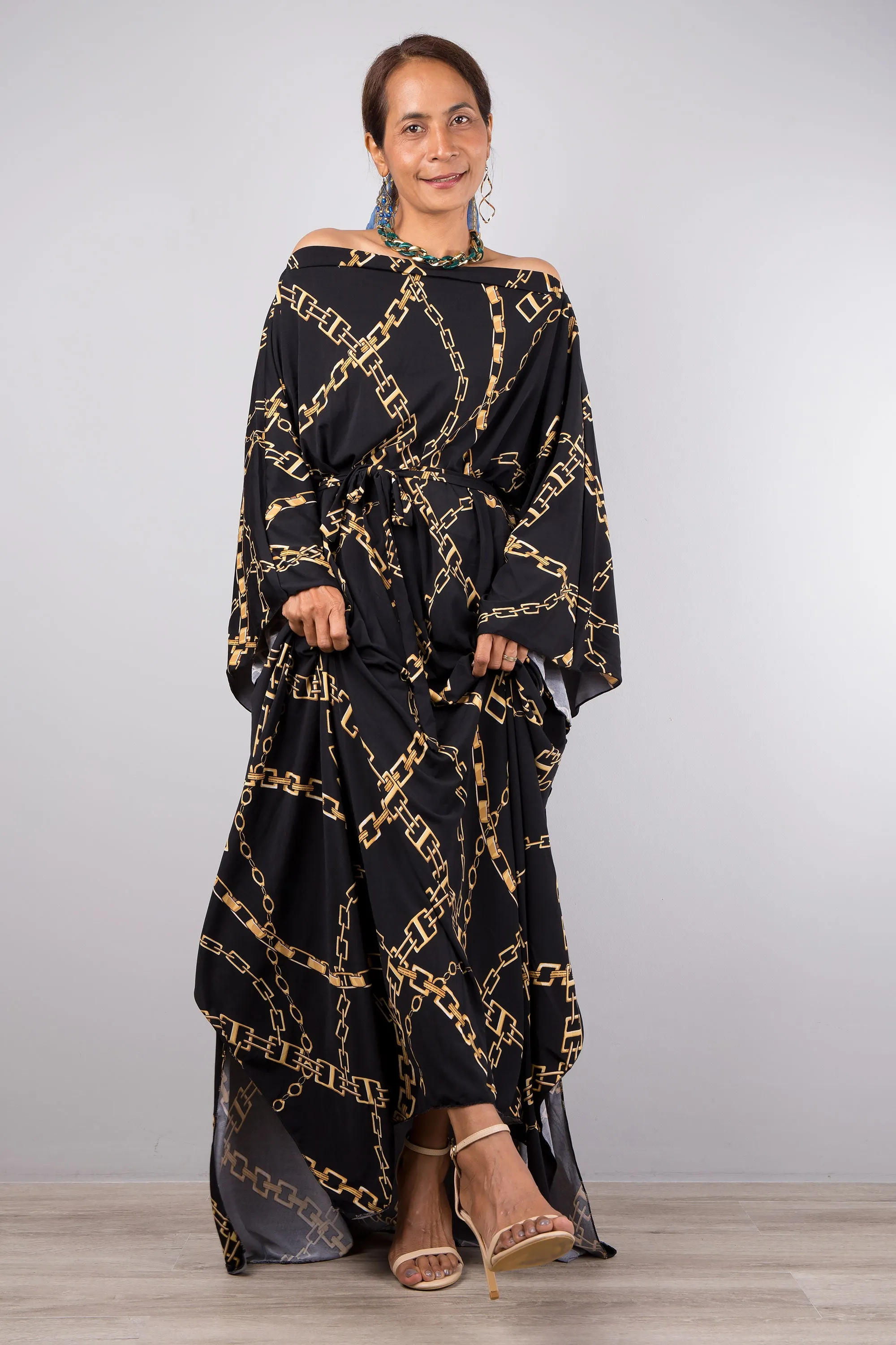 Black Kaftan Dress