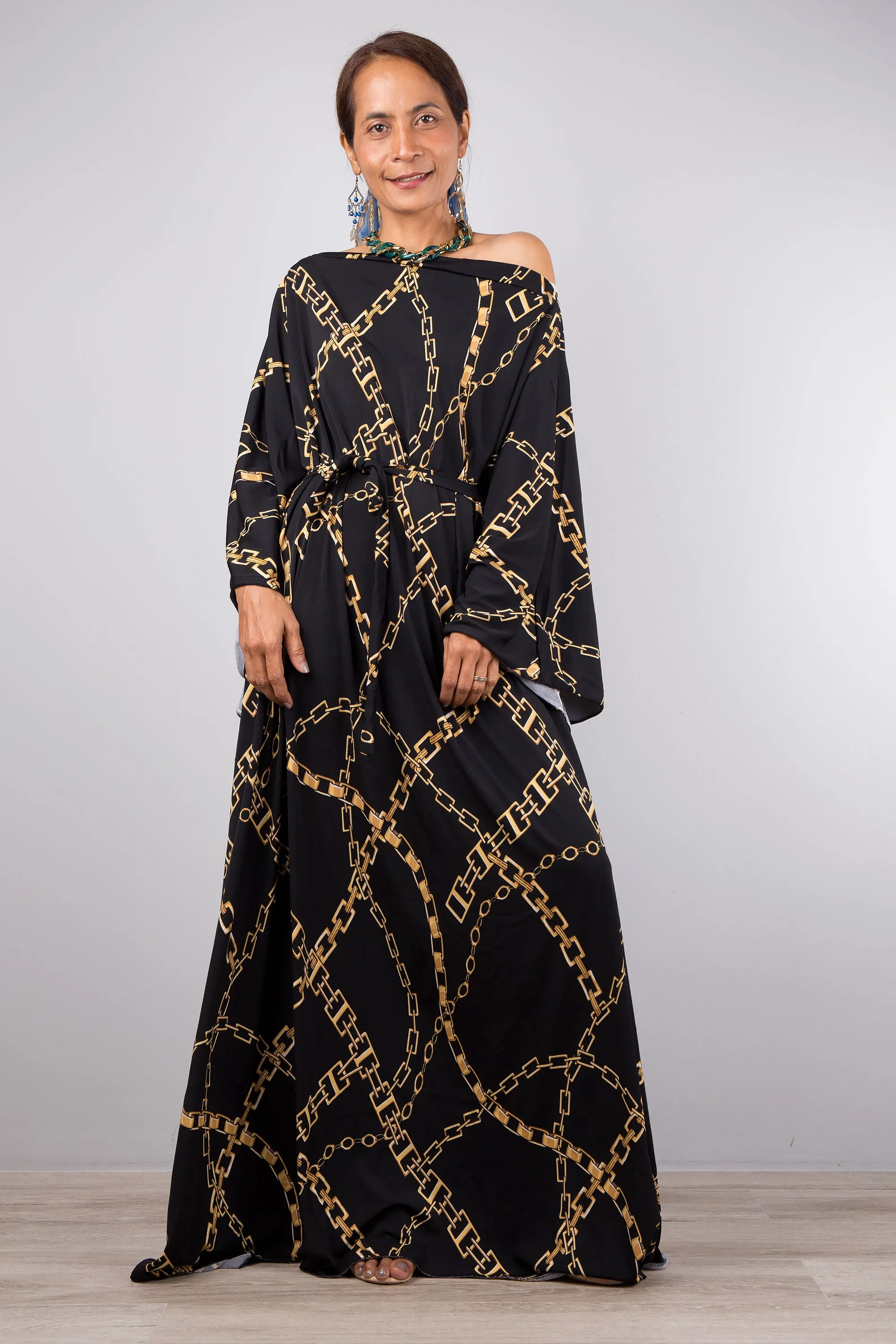 Black Kaftan Dress