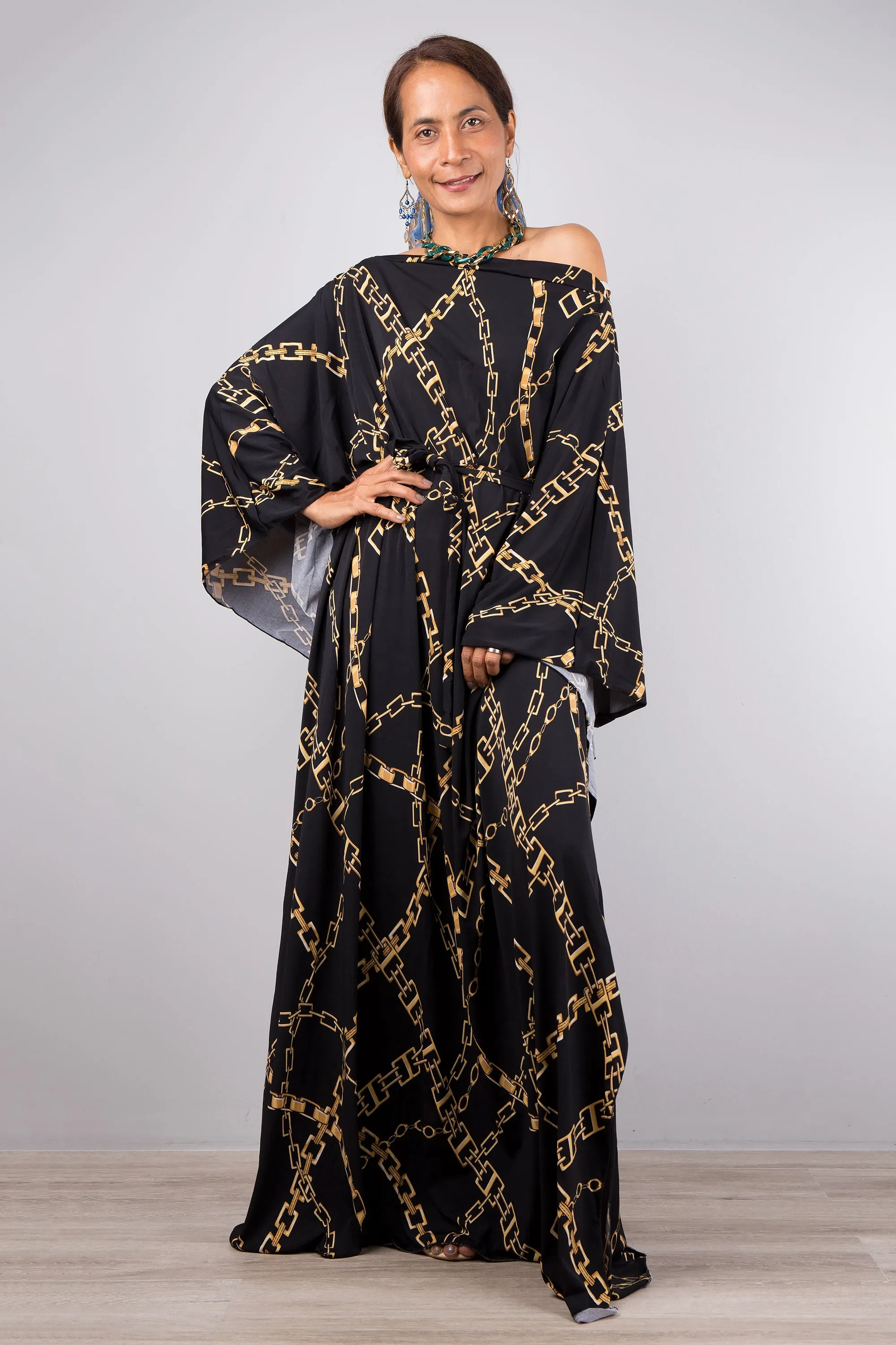 Black Kaftan Dress