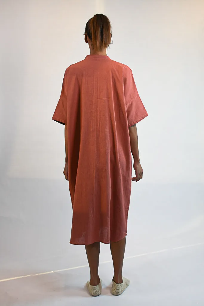 BRICK ORANGE METIS DRESS