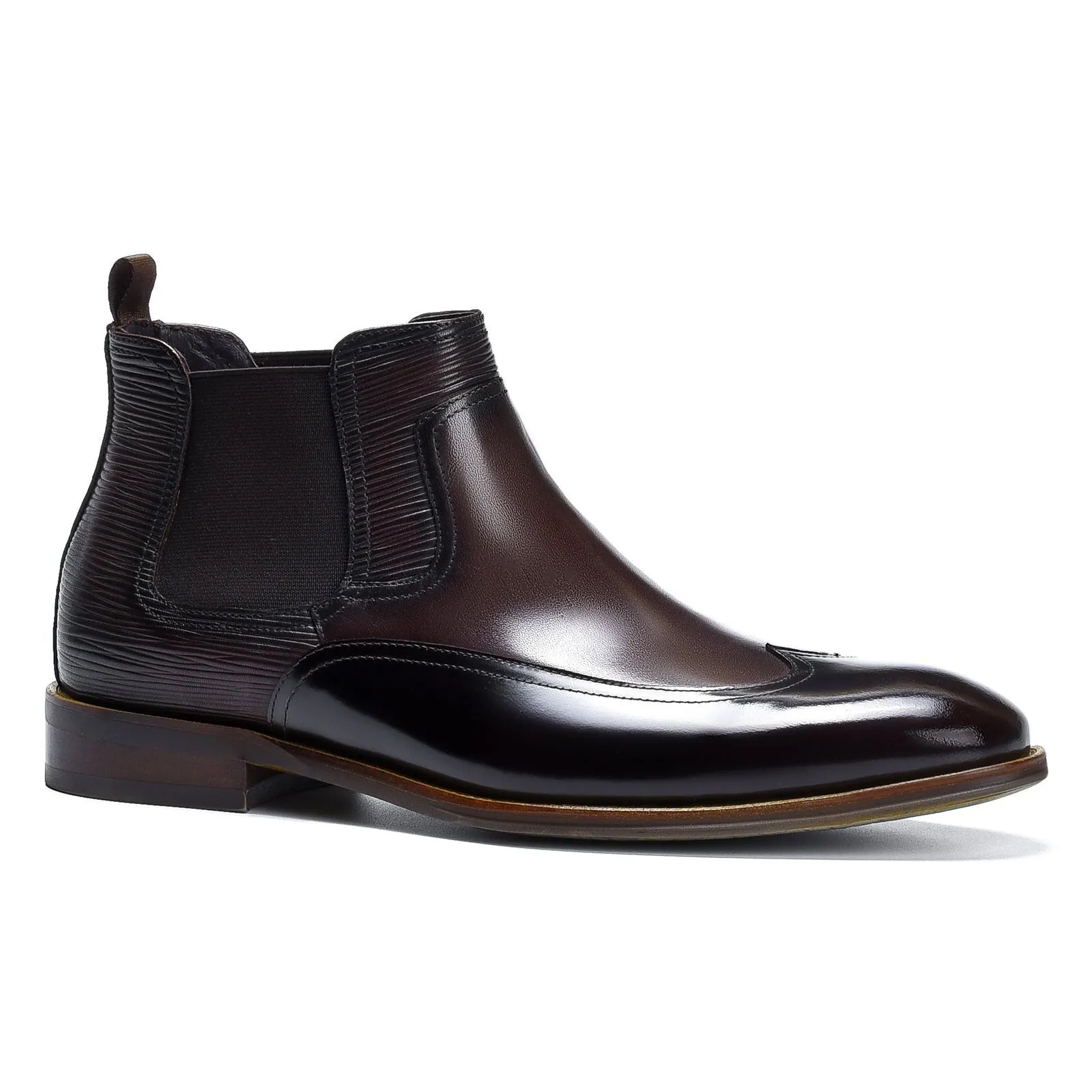 Brown Chelsea boots for men