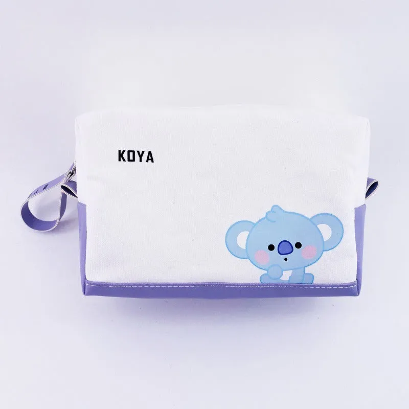 BTS BT21 Canvas Pencil Case