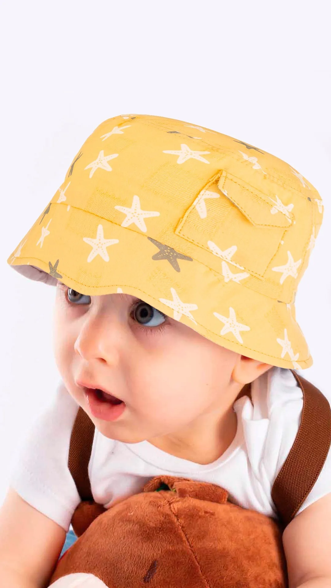 Bucket Hat for Baby in Cute Star Print for Boys & Girls