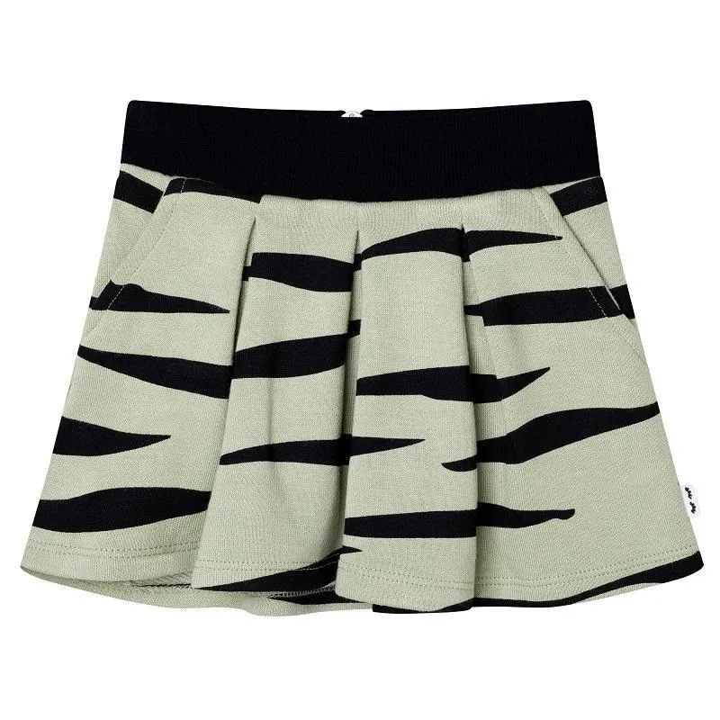 Chi Khi Millie Belle Skirt - Khaki Zebra