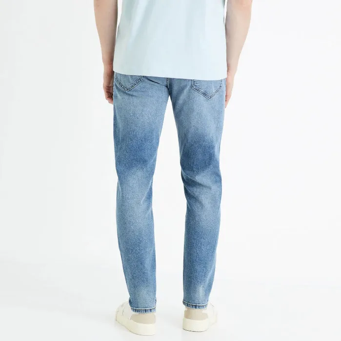 CL - Men 'Bleached' Tapered Slim Stretch Jeans CL584