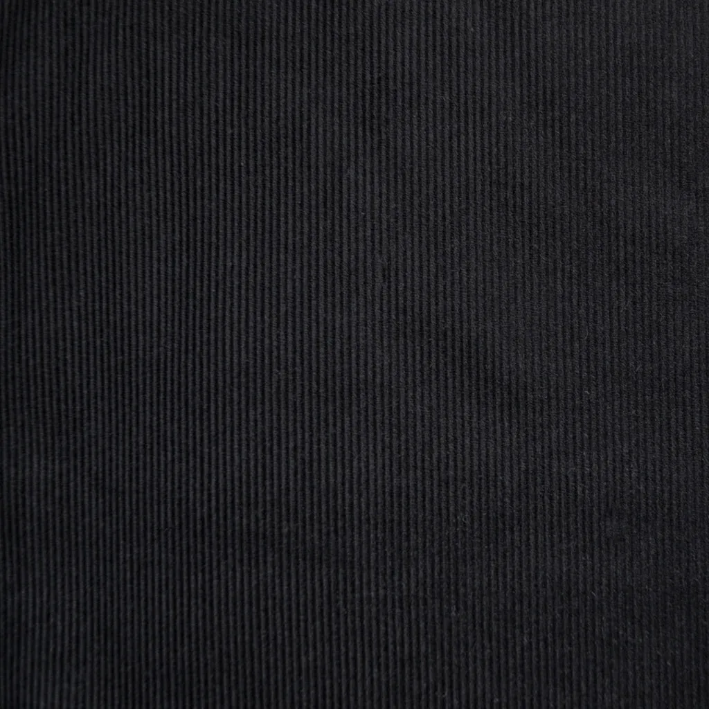 Classic Mid Wale Corduroy Solid Black