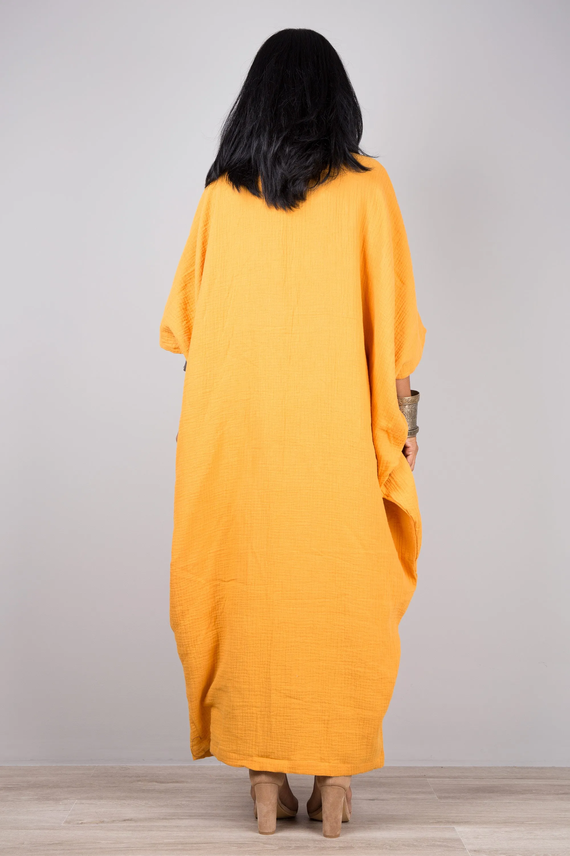 Cotton Gauze Kaftan dress