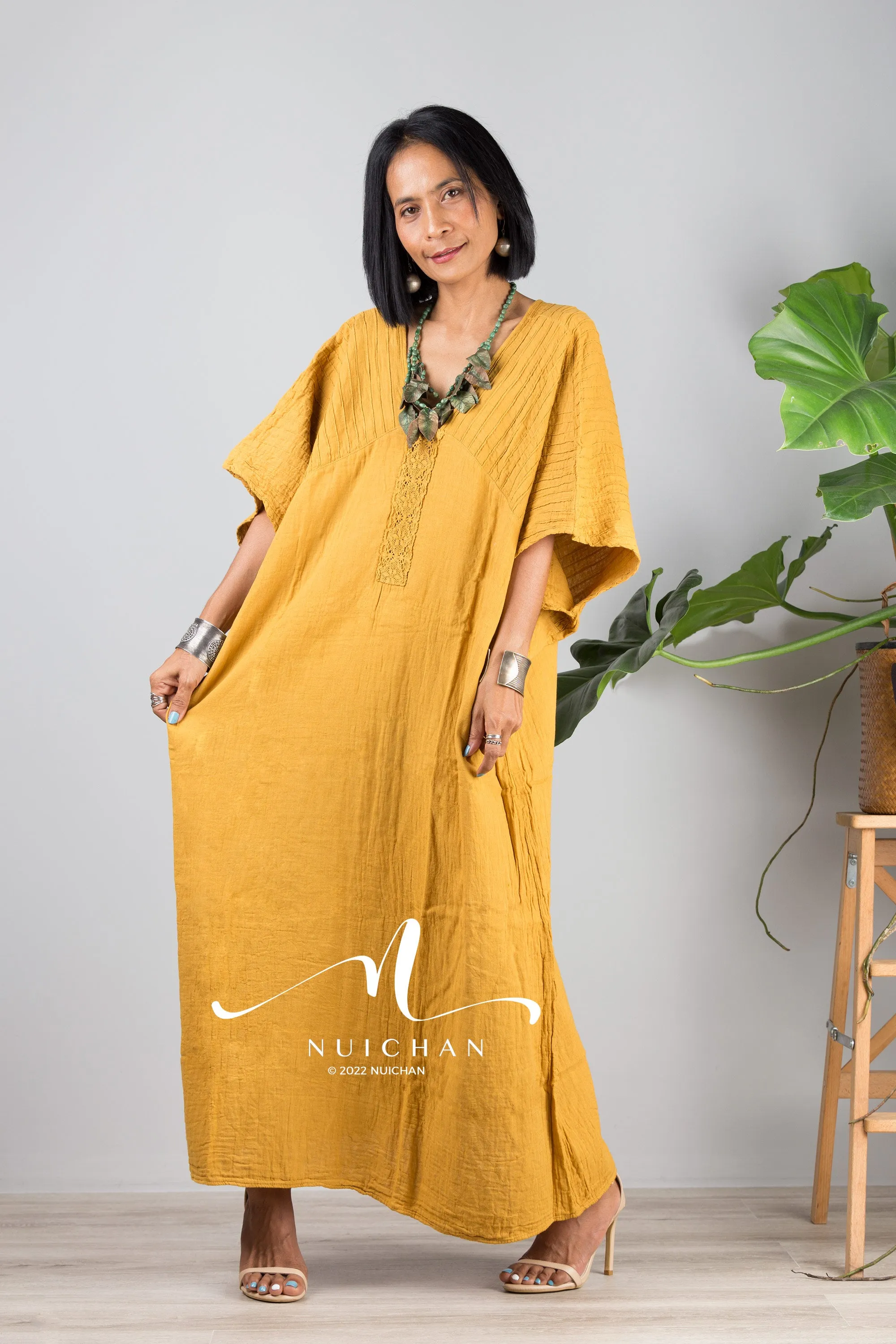 cotton kaftan dress