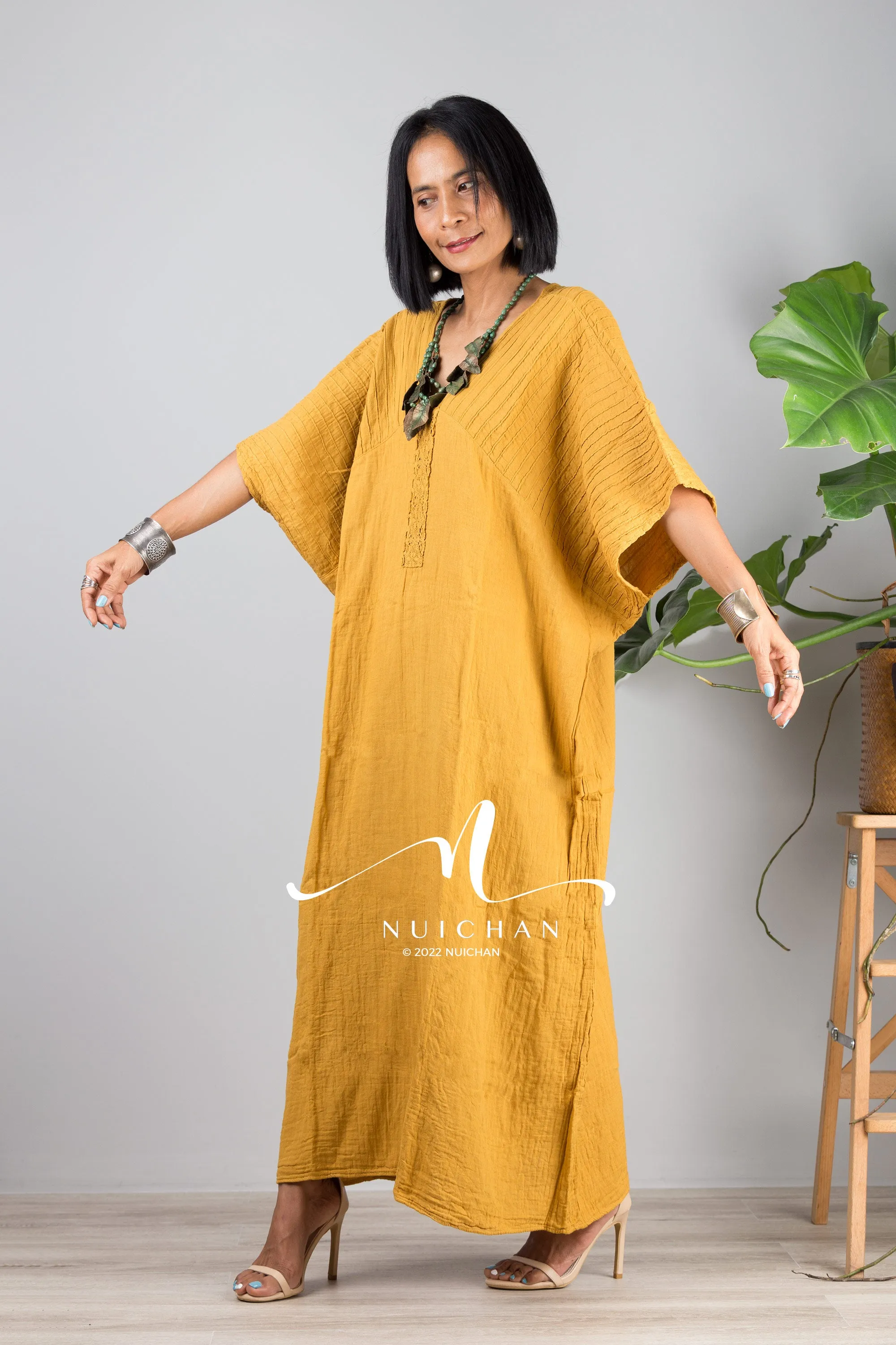 cotton kaftan dress