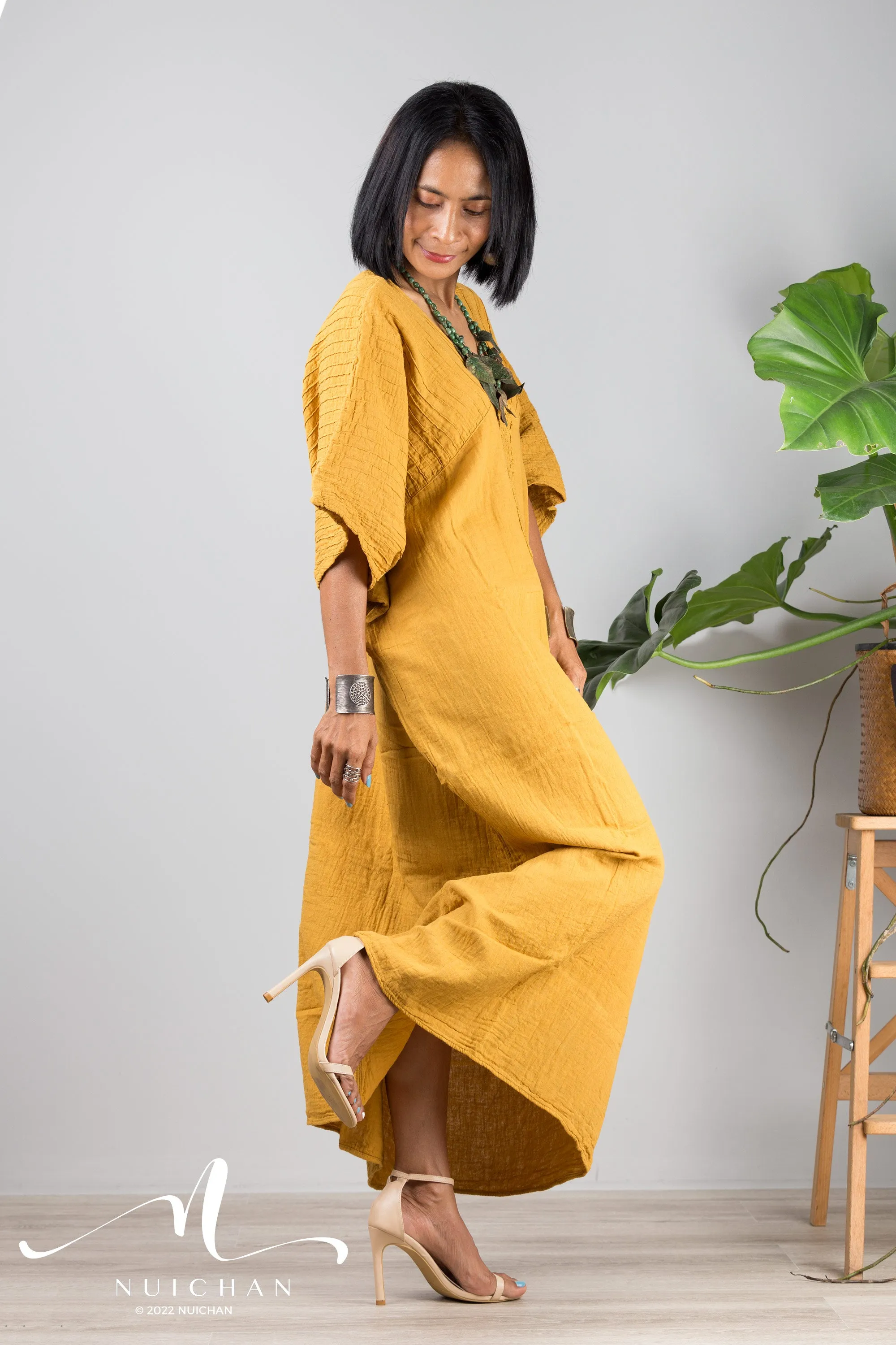 cotton kaftan dress