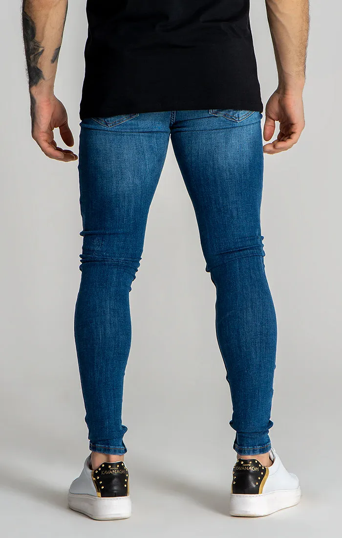 Dark Blue GK Iron Destroyed Jeans