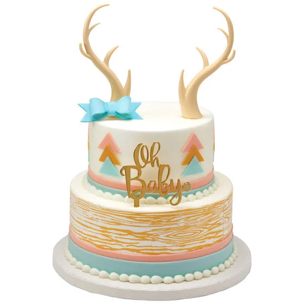 Deer Antlers Cake Topper Kit