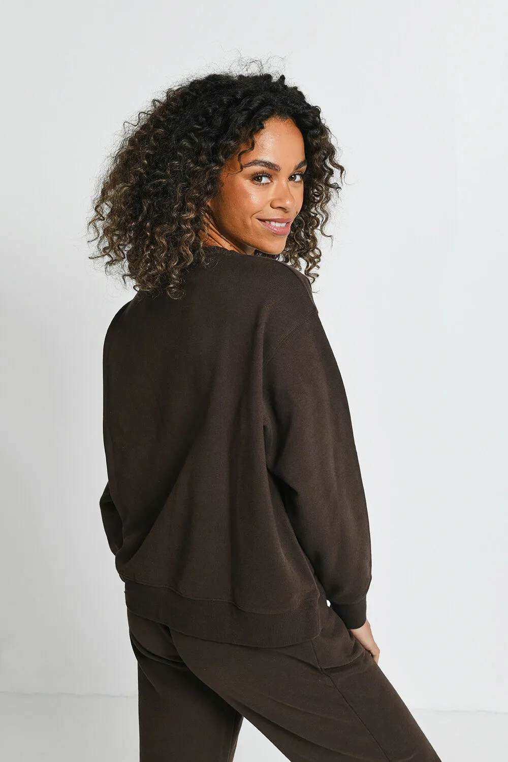 Everyday Comfy Sweatshirt - Espresso Brown