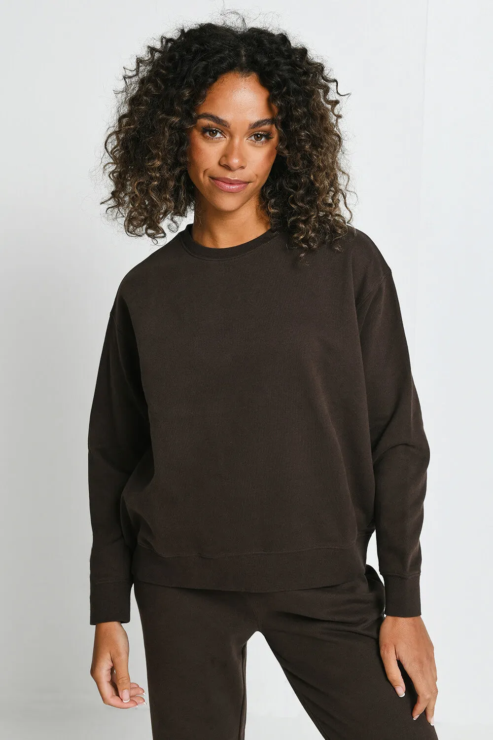 Everyday Comfy Sweatshirt - Espresso Brown