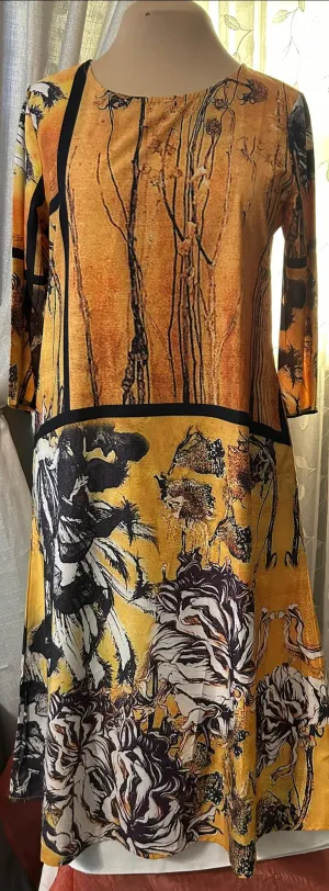 FenLanse abstract print dress