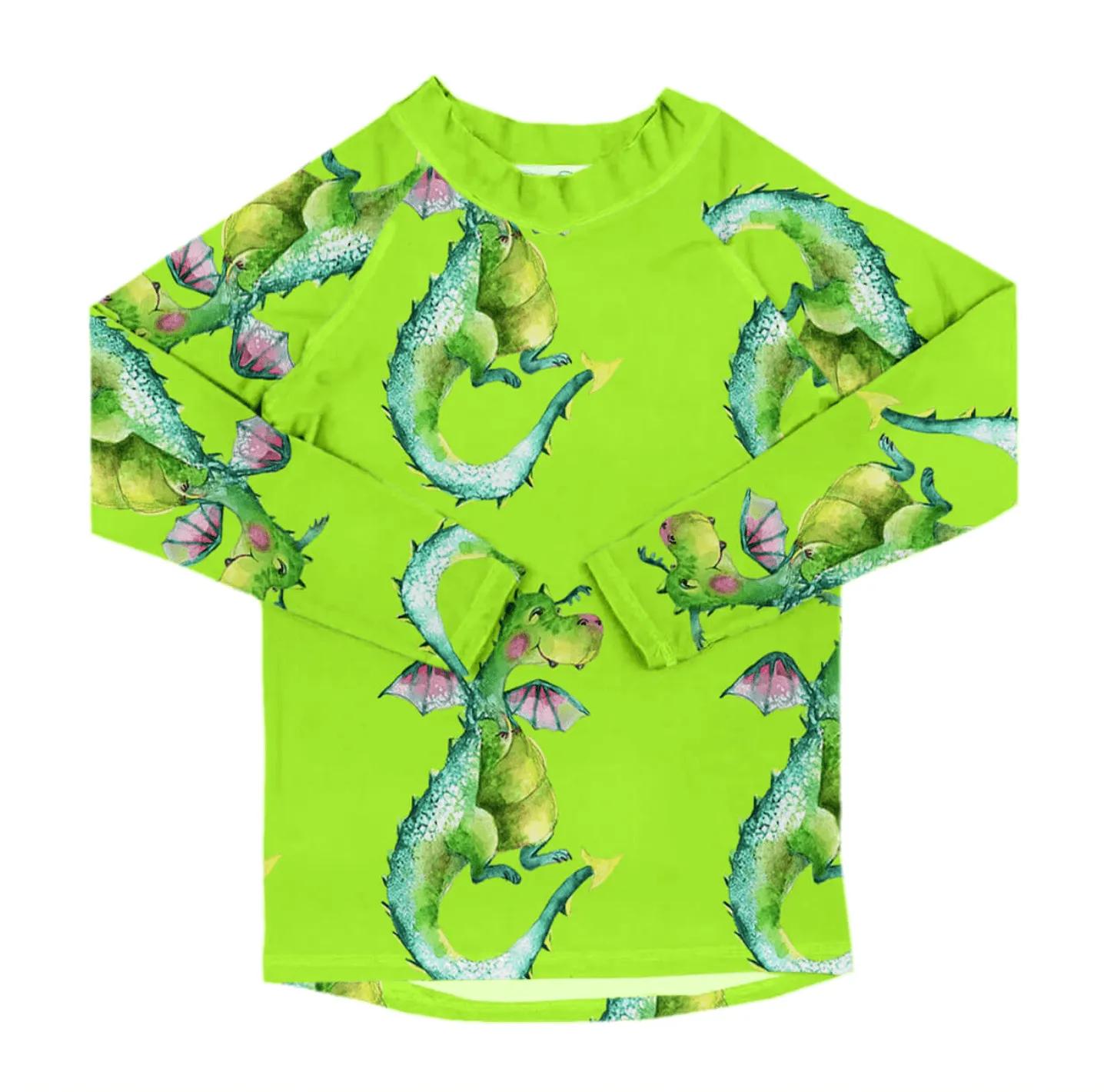 Fluro Dragon Kids' Rash Top