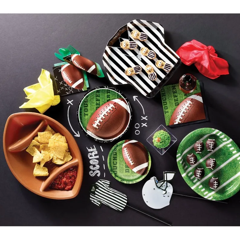 Football Buffet Plates