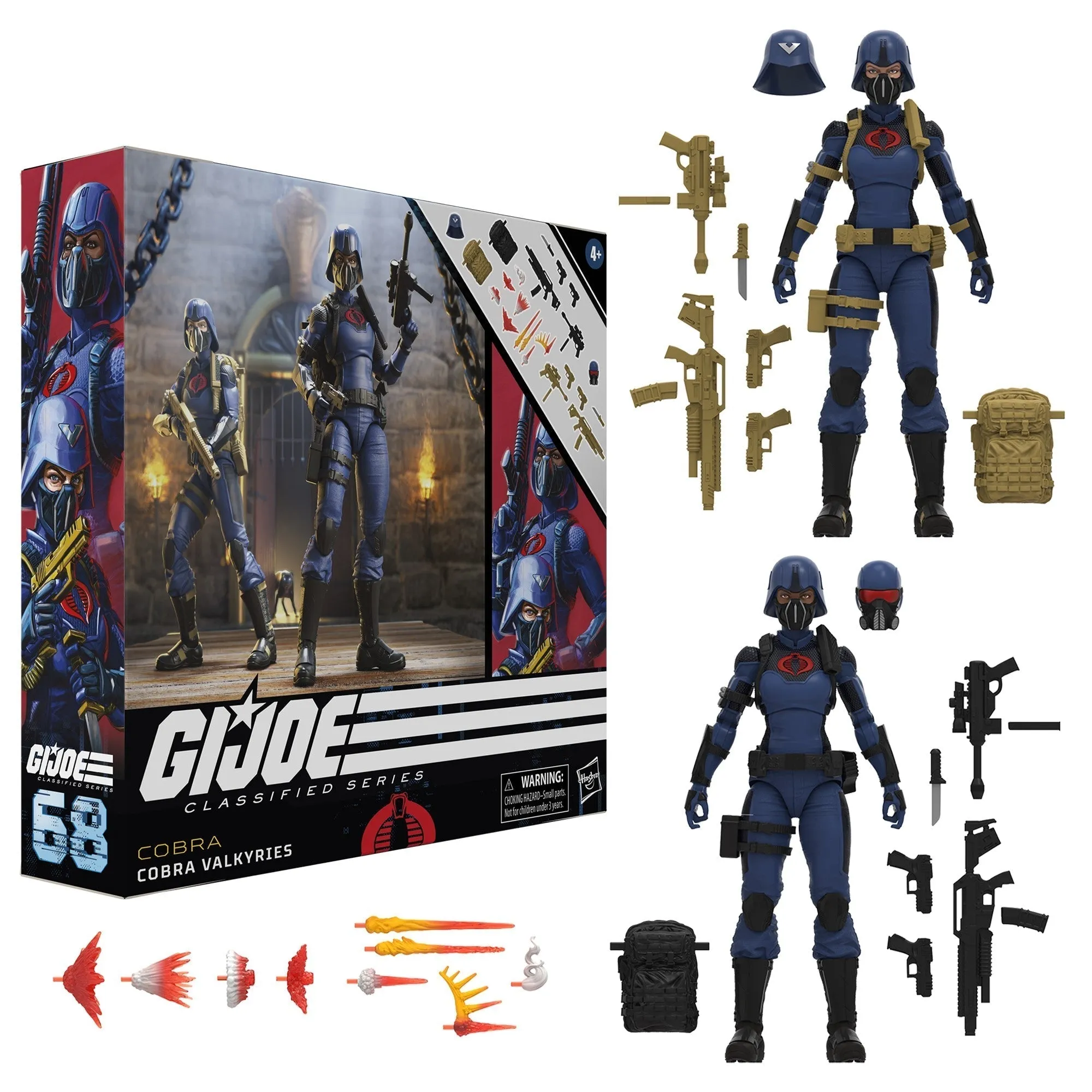 G.I. Joe Classified Series Cobra Valkyries Figures, 68