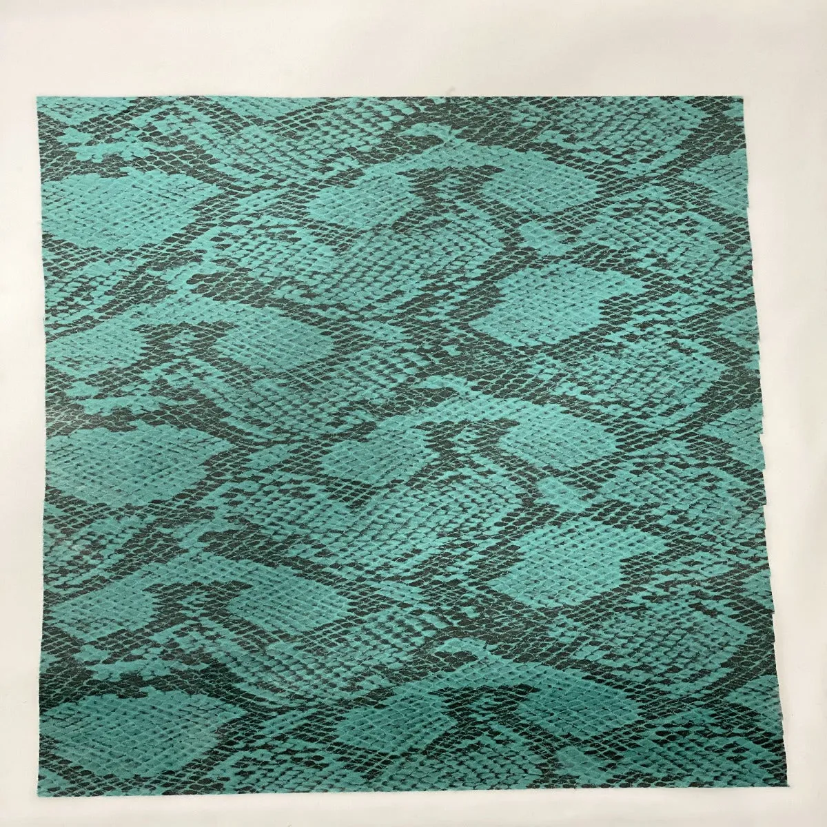 Green Piuma Snake Skin Vinyl Fabric