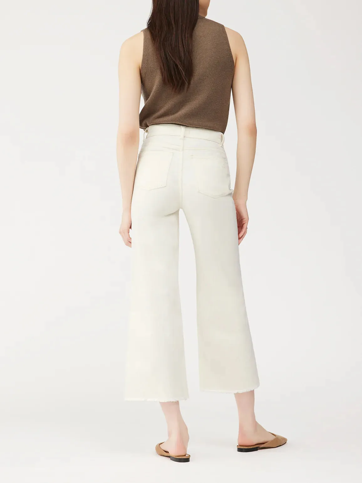 Hepburn Wide Leg | Eggshell