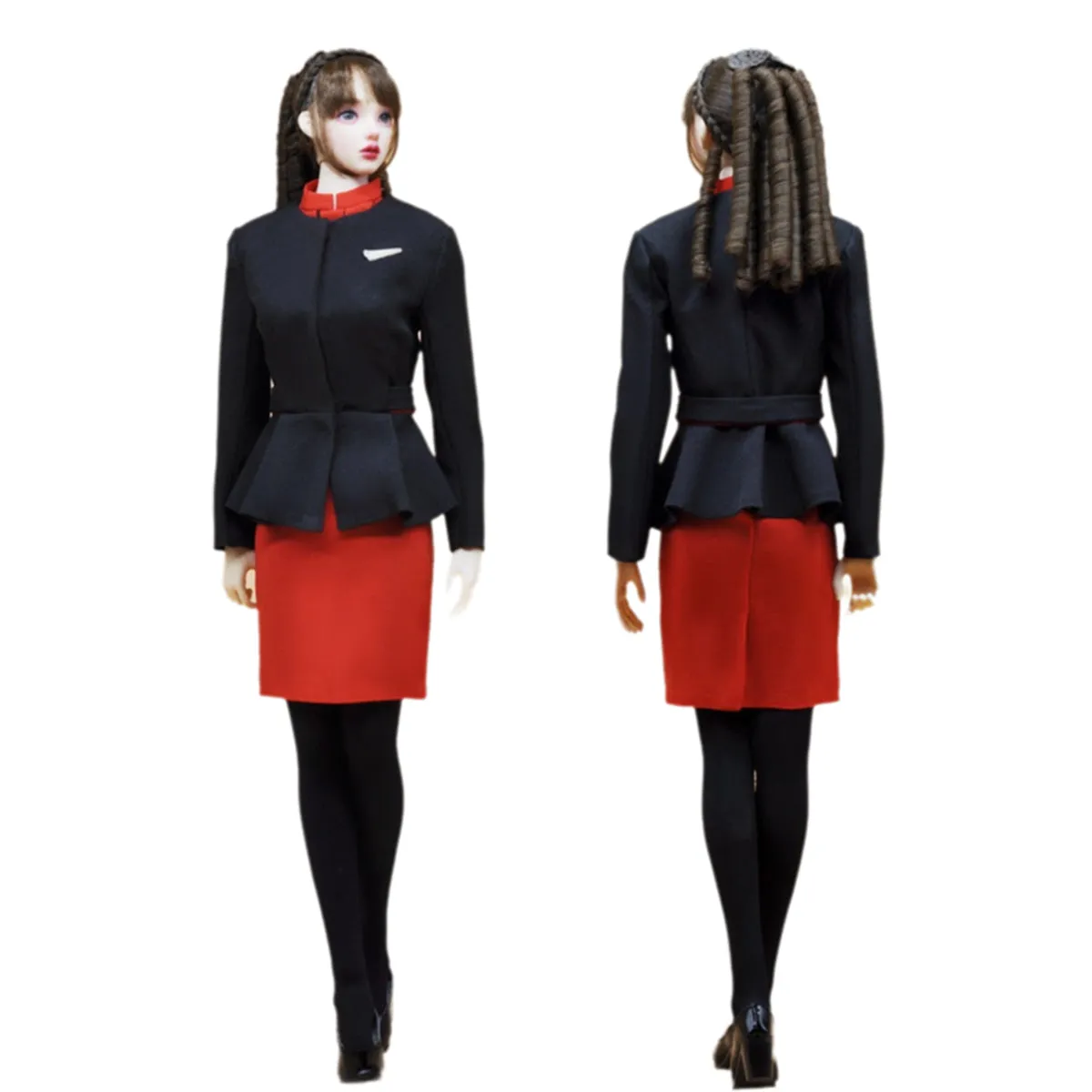 HiPlay CUKE TOYS 12 Inch, The Flight Attendant Set C Doll Clothes