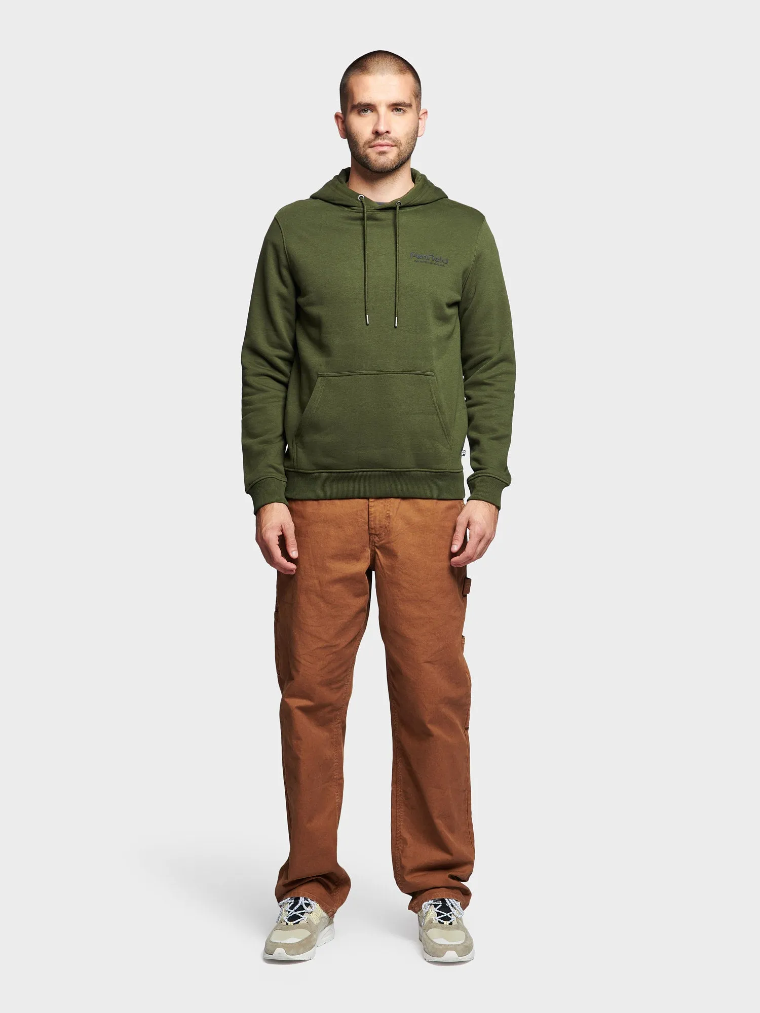 Hudson Script Hoodie in Forest Night